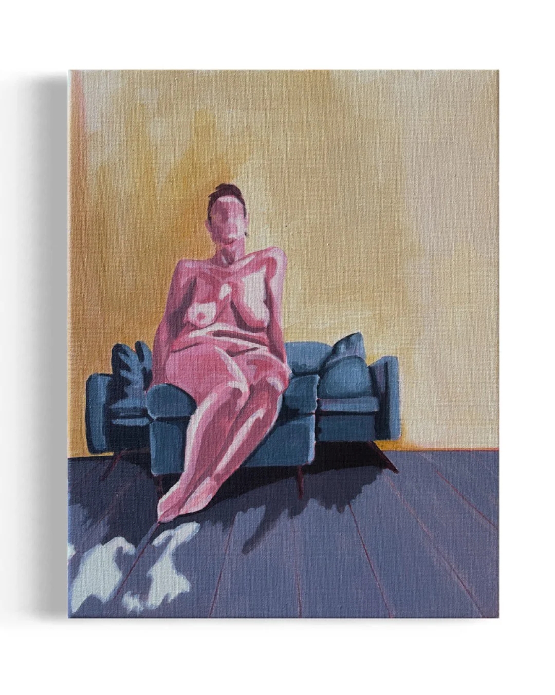 "Do you know where you are?". 14"x11".  Acrylic on canvas. 2024