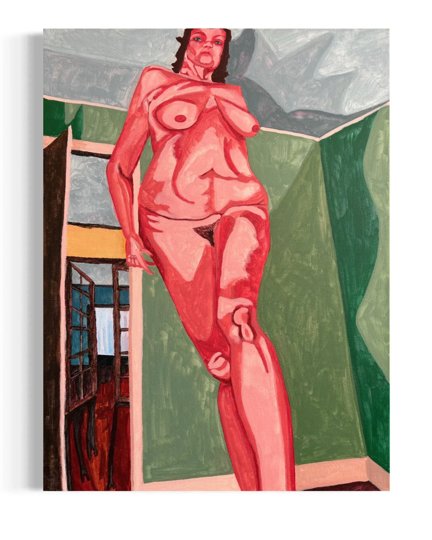 “Uncontainable”. 24"x18" Acrylic on canvas. 2026