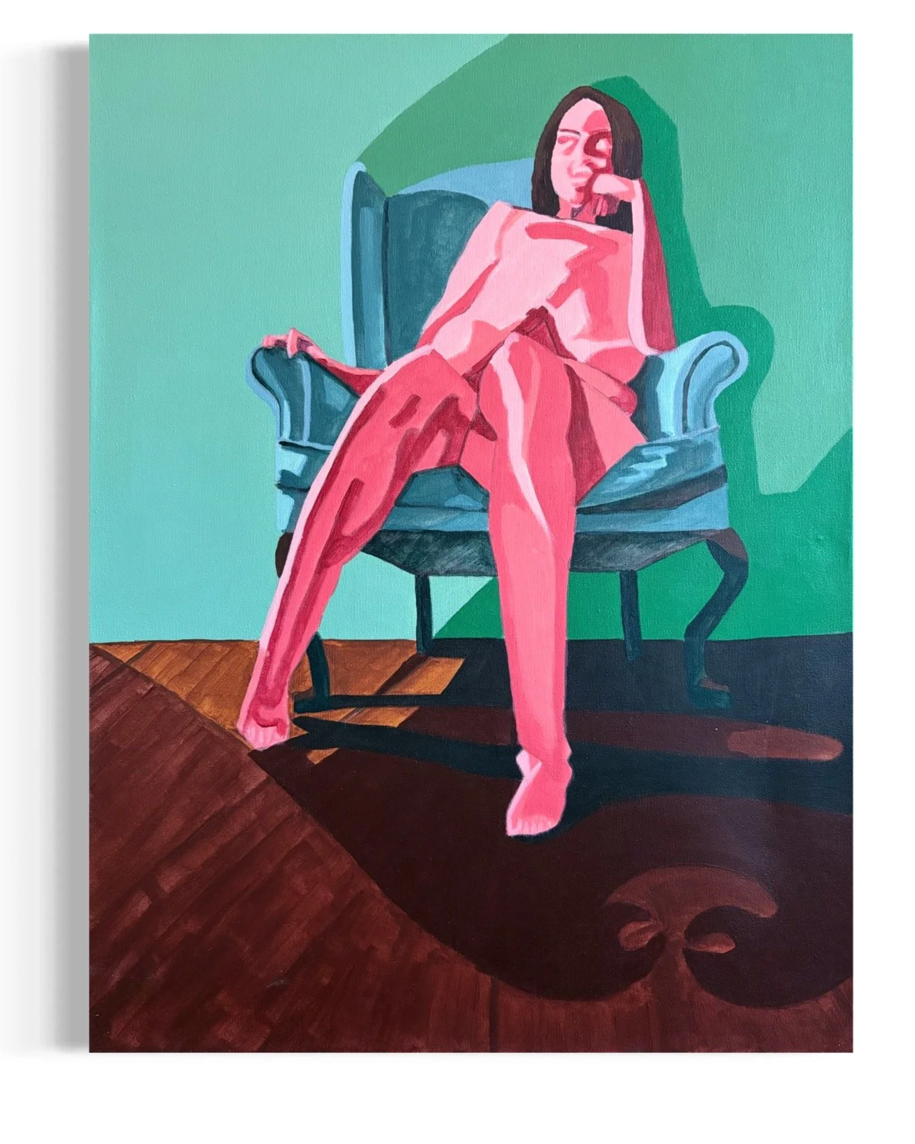 How do I define my sense of self? 24"x18". Acrylic on canvas. 2025