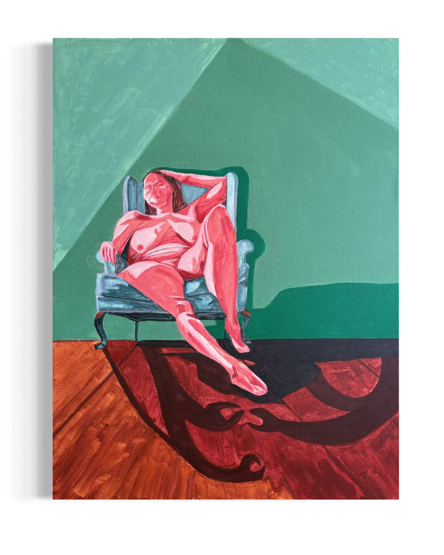 “What does my authentic self look like?"
24"x18". Acrylic on canvas. 2025