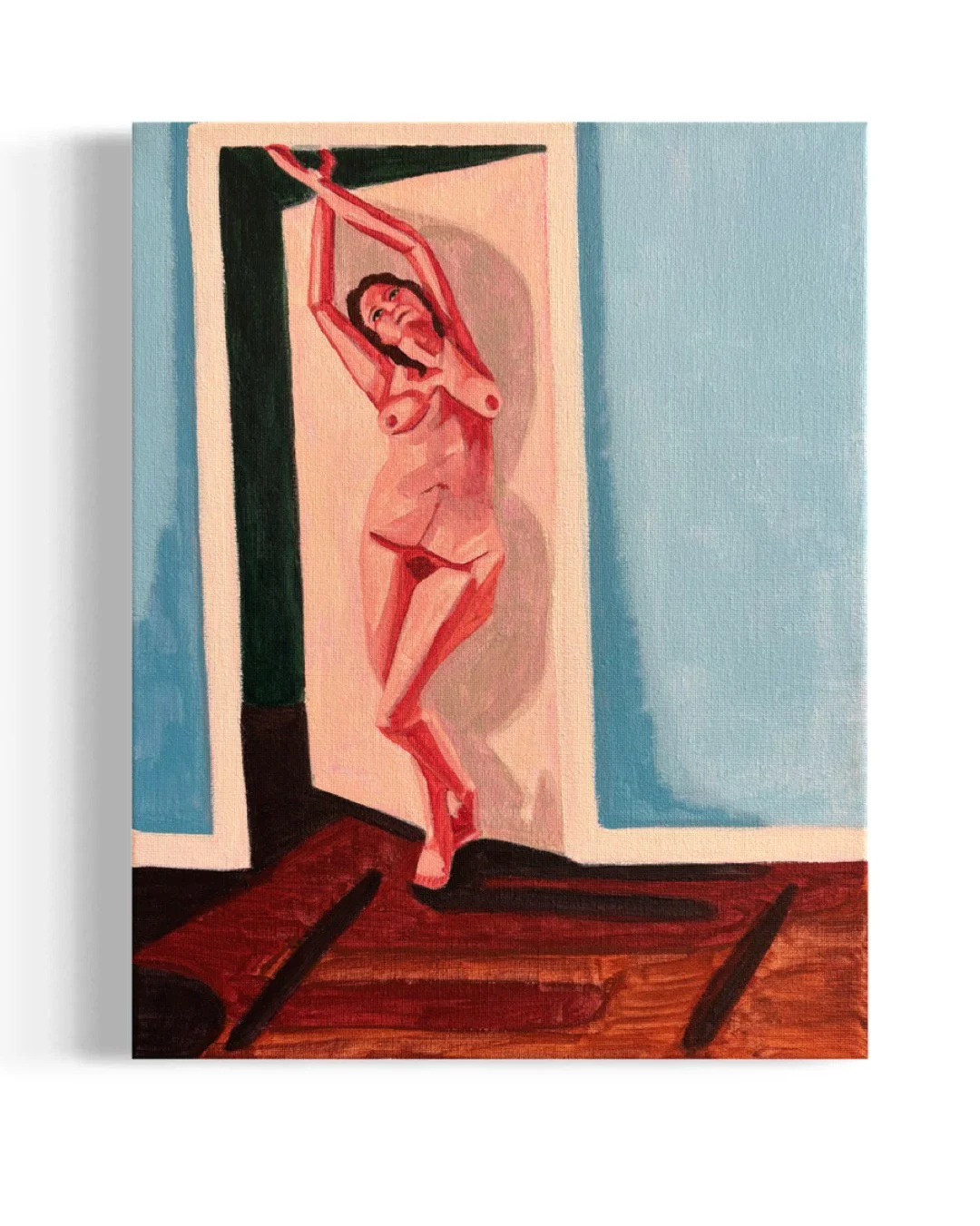 “Threshold”. 14"x11". Acrylic on canvas. 2026