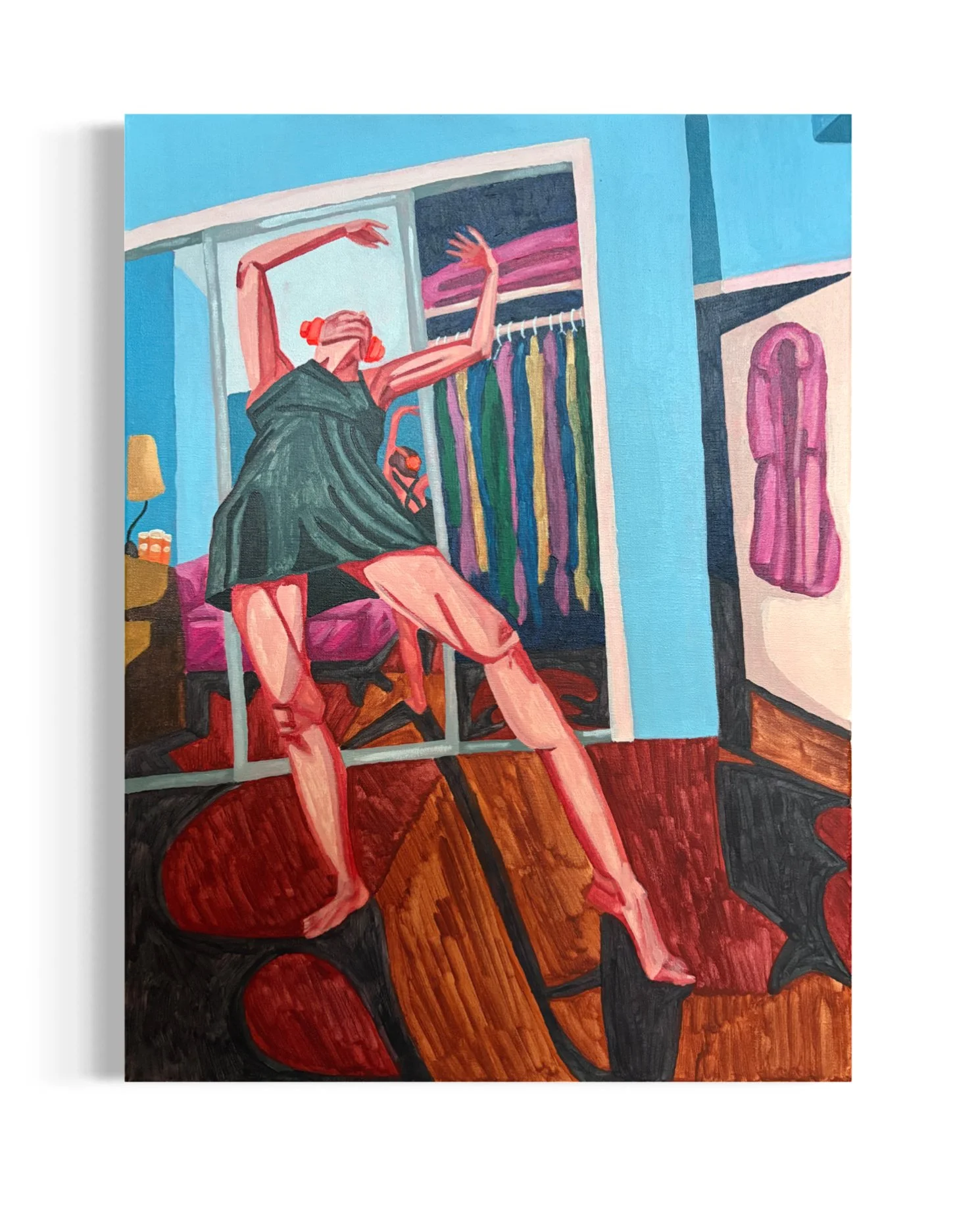 “A room of one’s own”. 24' x 18". Acrylic on canvas. 2026