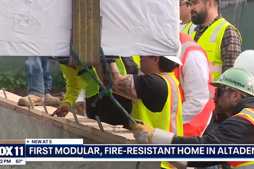 First modular home installed after Eaton Fire 