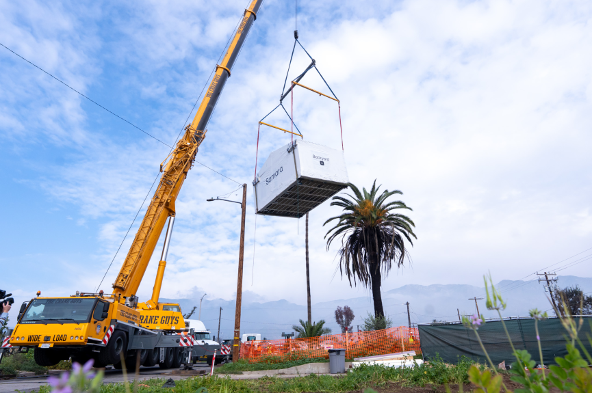 Modular home installed for Altadena family in Eaton fire area
