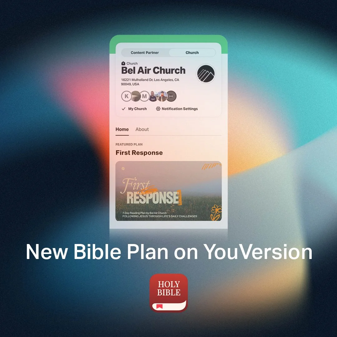 New Bible Plan on Yourversion - First Response