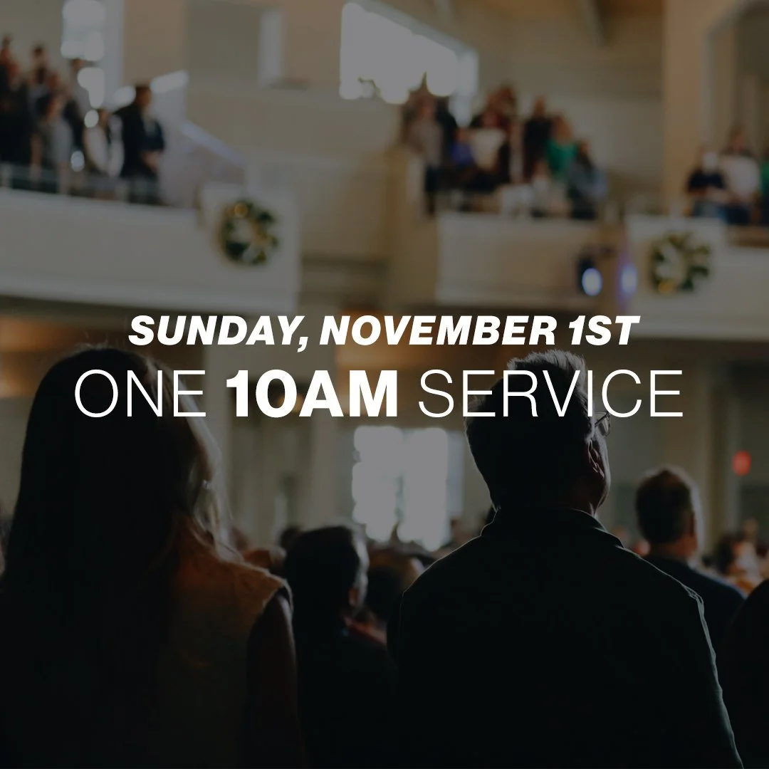 ONE Service at 10am &amp; Congregational Meeting - 11/01/26