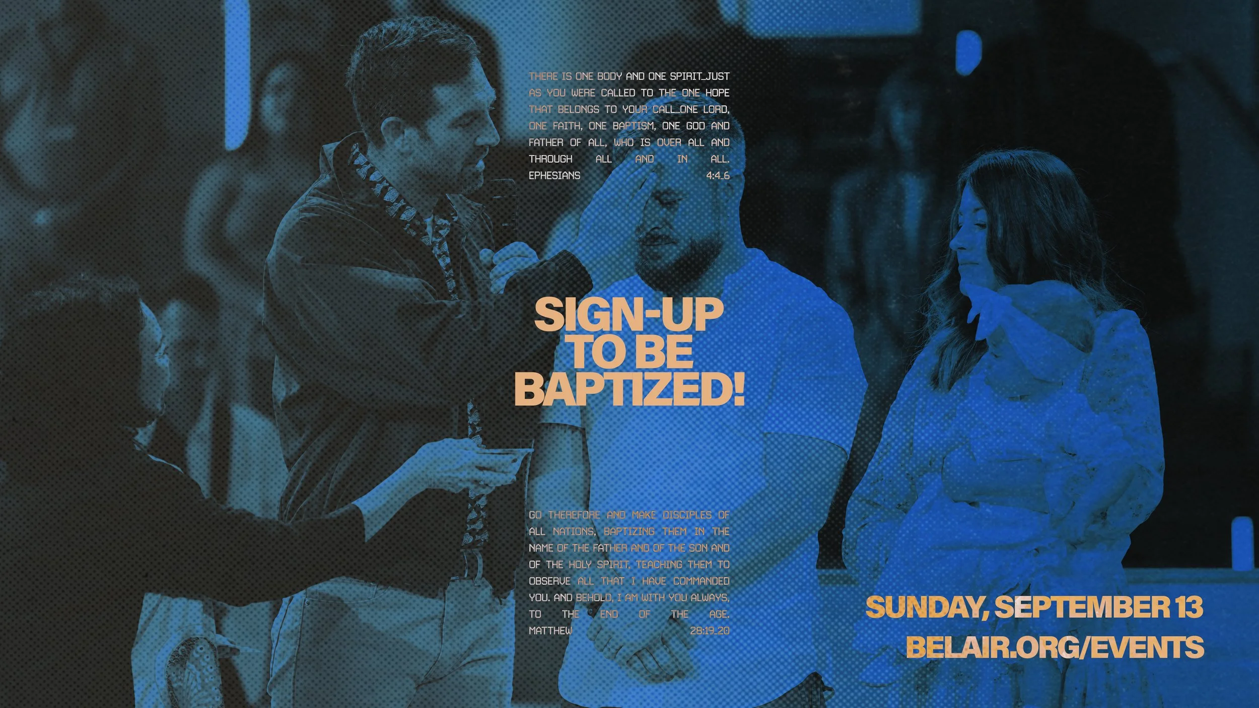 Baptism Sunday Sept. 13, 2026