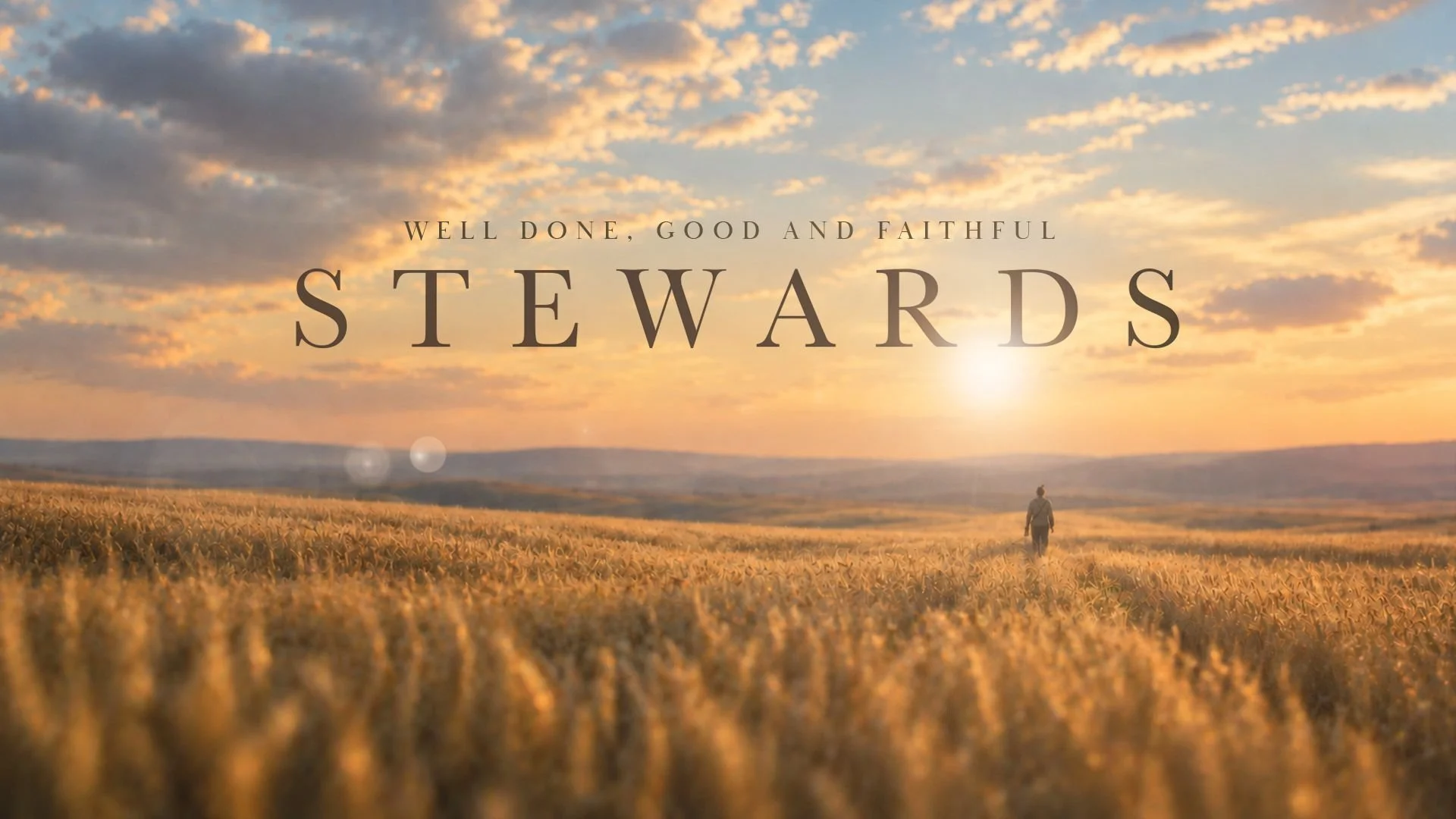 Well done. Good and Faithful Stewards (Sermon Series)- Study Guide