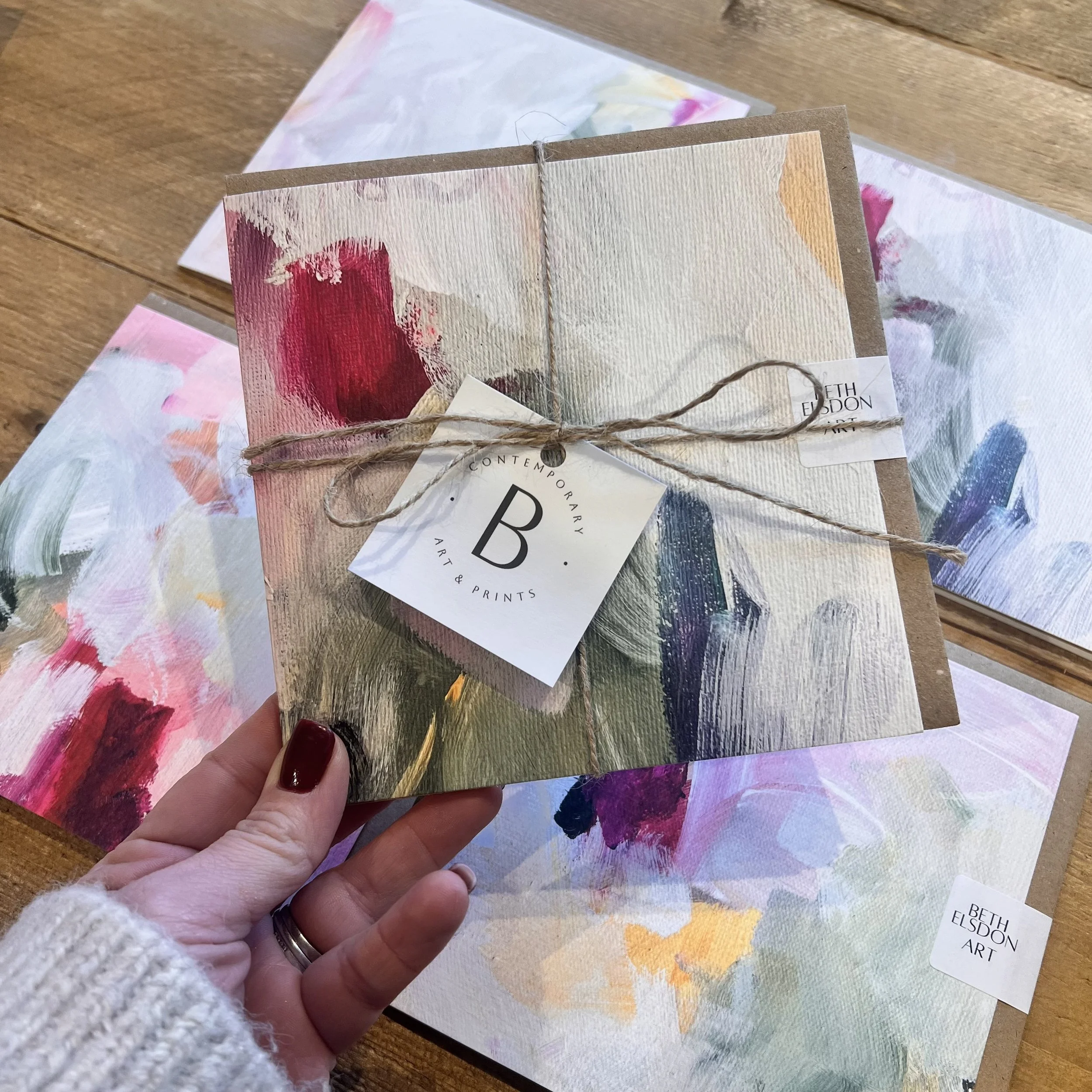 Set of 4 Art Cards - Design 1