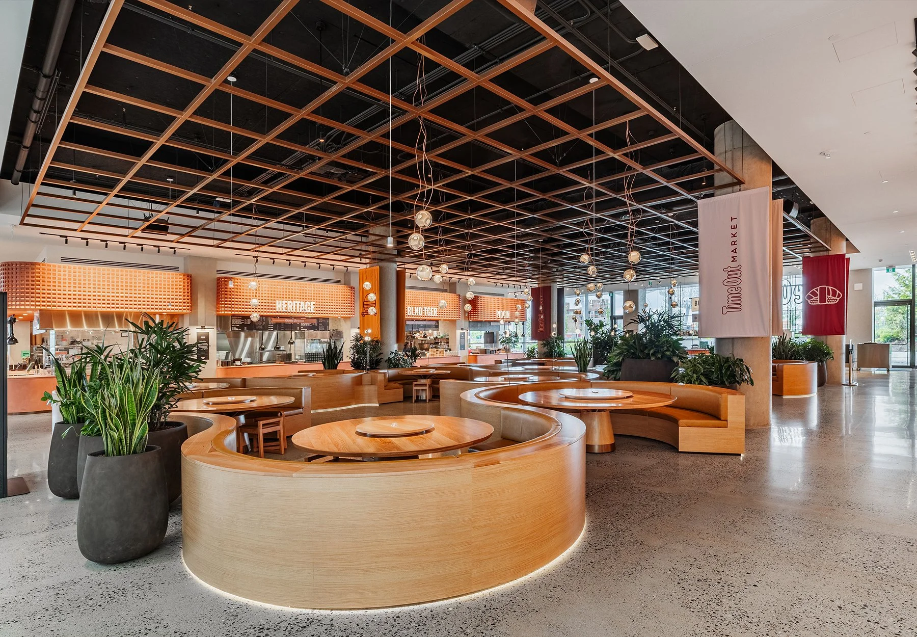 Time Out Market Oakridge, Vancouver - Peregrine Millwork Ltd.