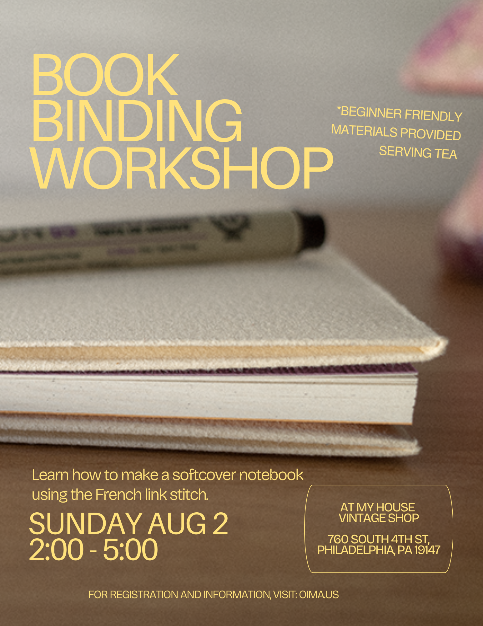 Softcover Bookbinding Workshop - Sunday, August 2nd, 2pm-5pm
