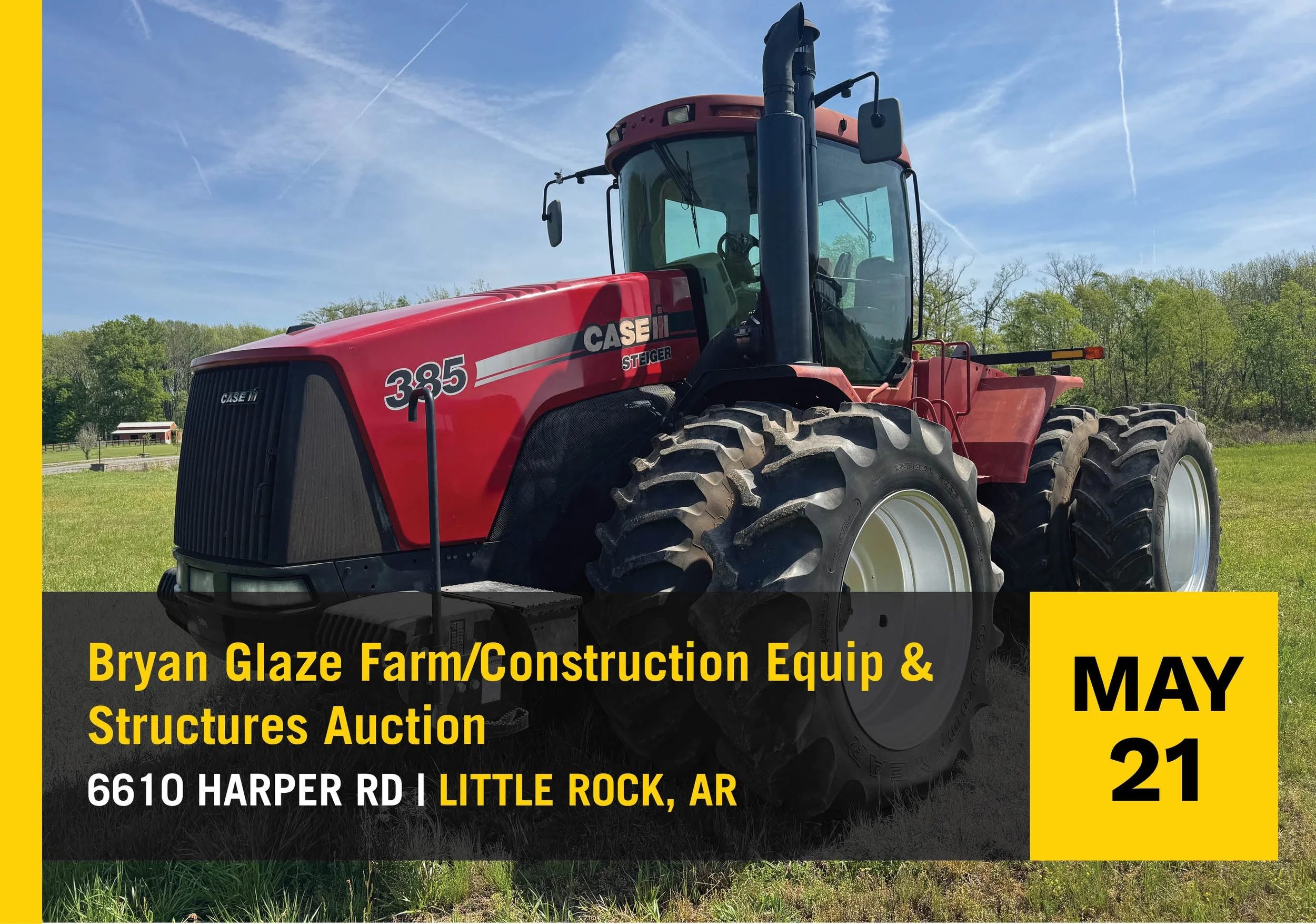Bryan Glaze Excess Farm/Construction Equipment & Structures Auction