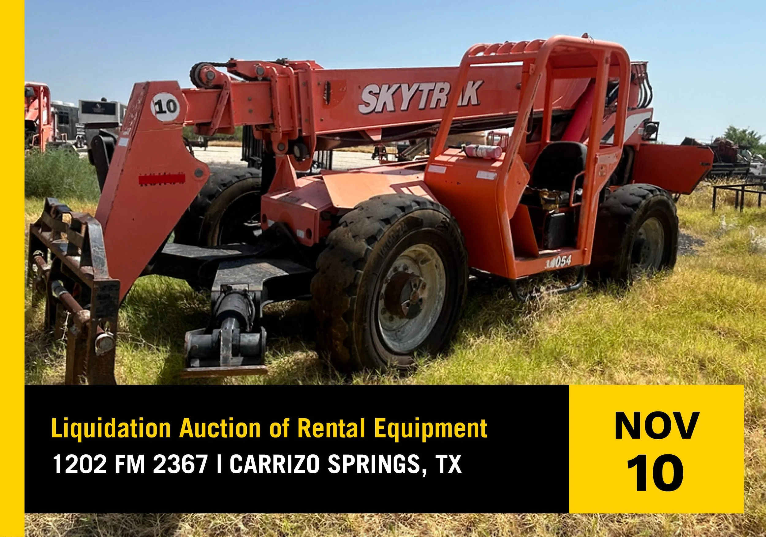 Liquidation Auction of Rental Equipment