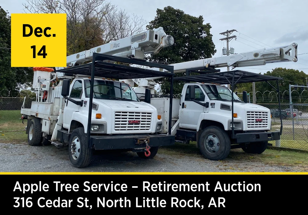 Apple Tree Service Retirement Auction — Blackmon Auctions