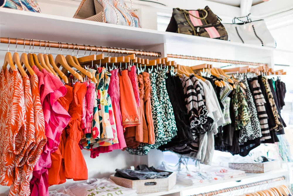 Colourful independent fashion boutique