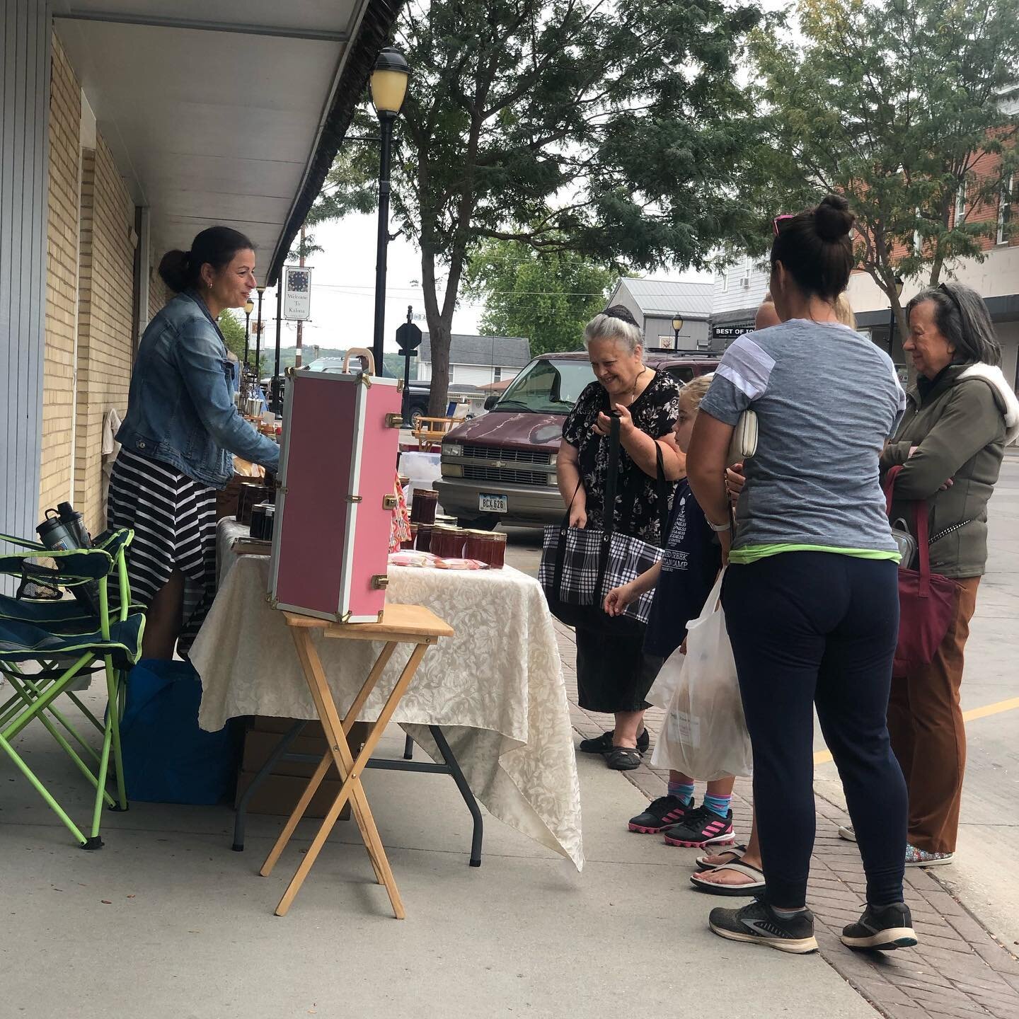 Elena Beachy makes incredible macarons, jellies, and butter horns every week. Her daughter has made some homemade doll clothes as well! Find her by Eye Associates. #shoplocal #farmersmarketfinds