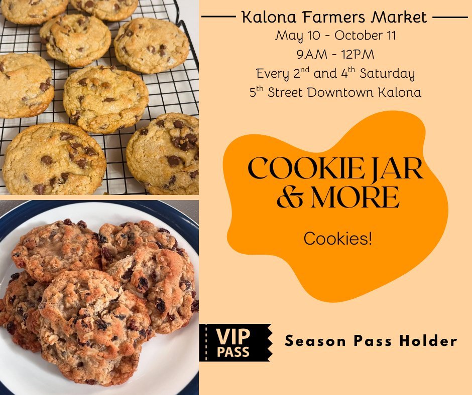 We are excited to introduce Cookie Jar &amp; More to the Kalona Market! You can find these delicious cookies at all of our markets this season!

What you can find at this booth: A variety of delicious cookies!

Thank you for choosing the Kalona Marke