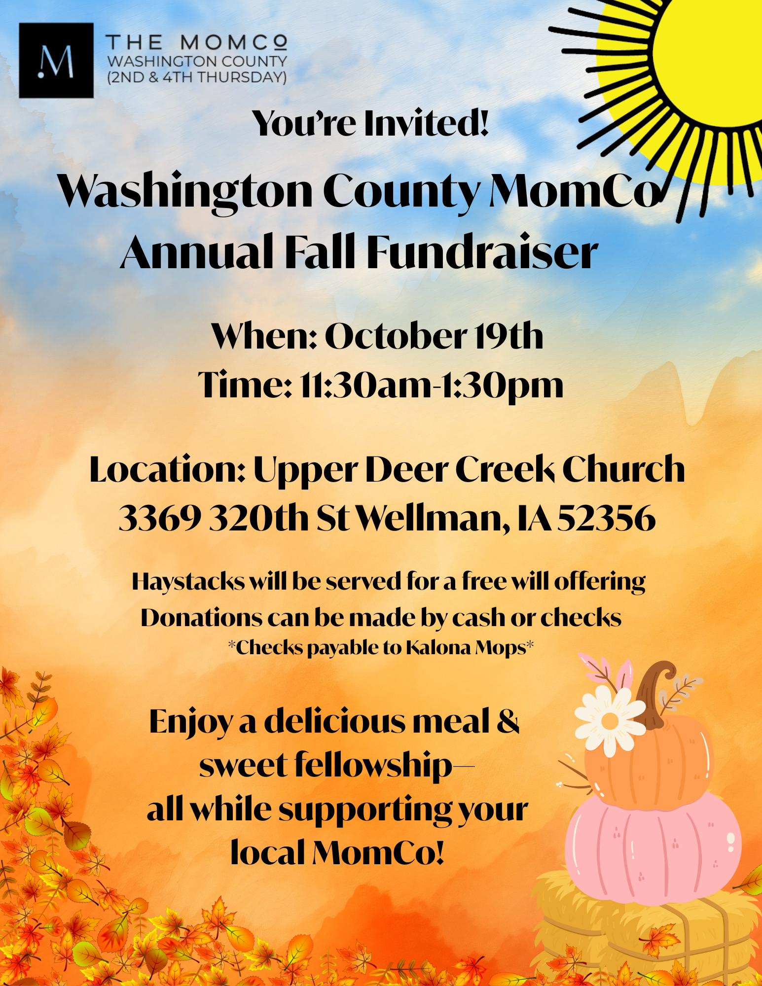 Fall Fundraiser MomCo