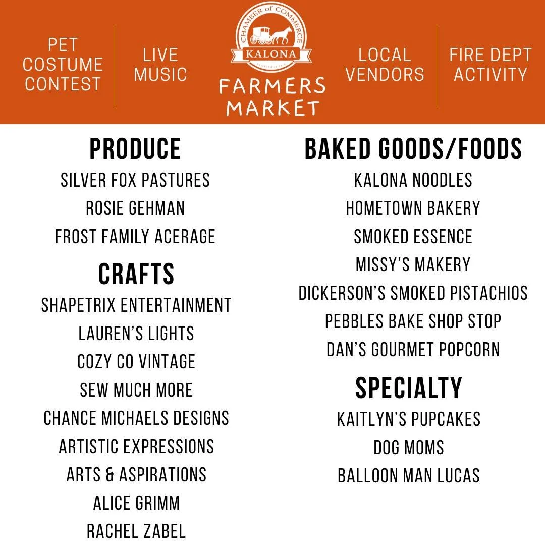 Check out our vendors tomorrow...
Silver Fox Pastures
Rosie Gehman
Frost Family Acerage
@shapetrixentertainment 
@laurenslights52247 
@cozycovintage01 
Sew Much More
@chancemichaelsdesigns 
Artistic Expressions
Arts & Aspirations
Alice Grimm
Rach