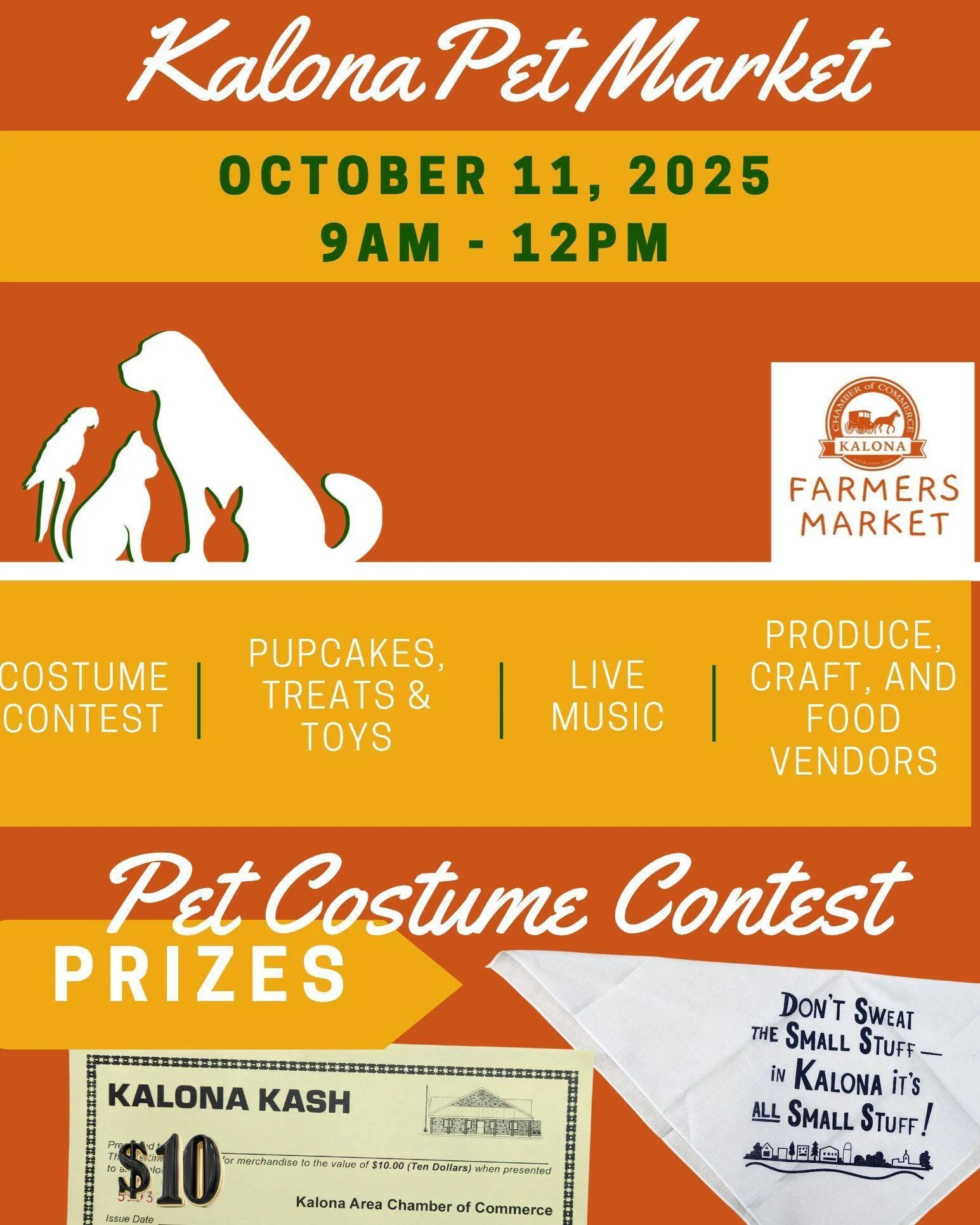 There is still time to enter the Pet Costume Contest at the Kalona Farmers Market!
Here until NOON!
Don't forget to check out all of our amazing vendors and downtown businesses while you're here!