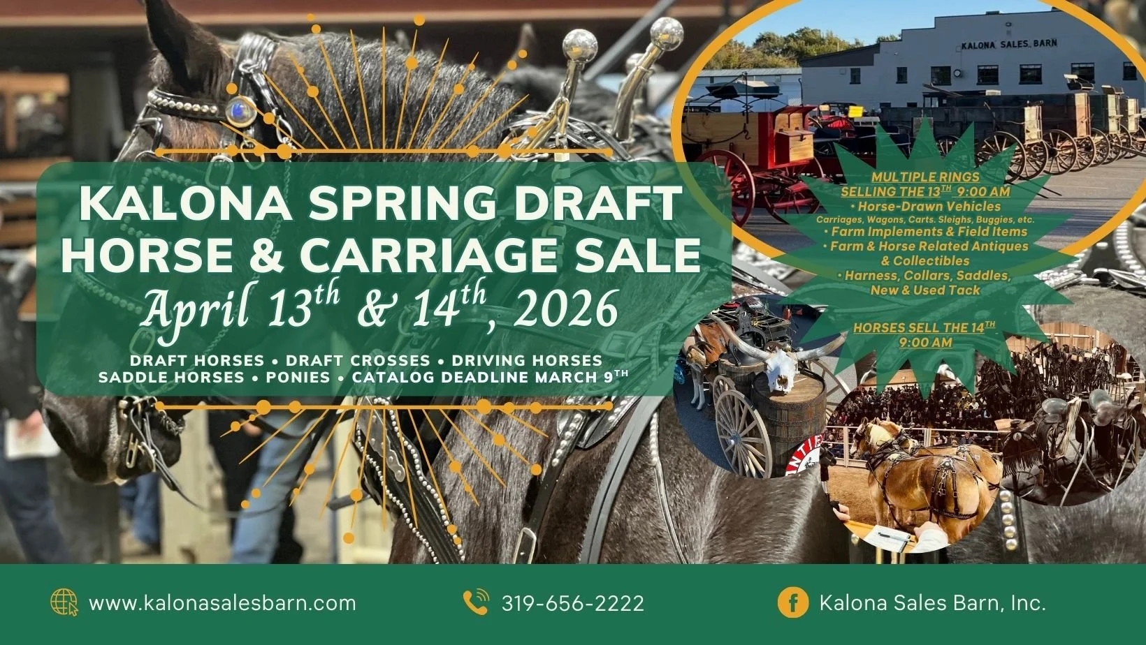 Spring Draft Horse and Carriage Sale