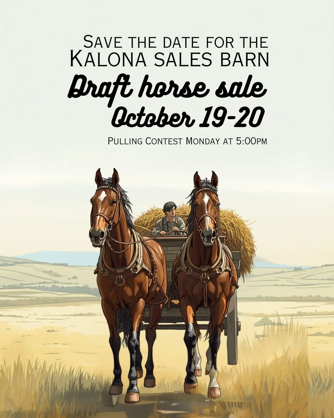 Draft Horse Sale &amp; Pulling Contest