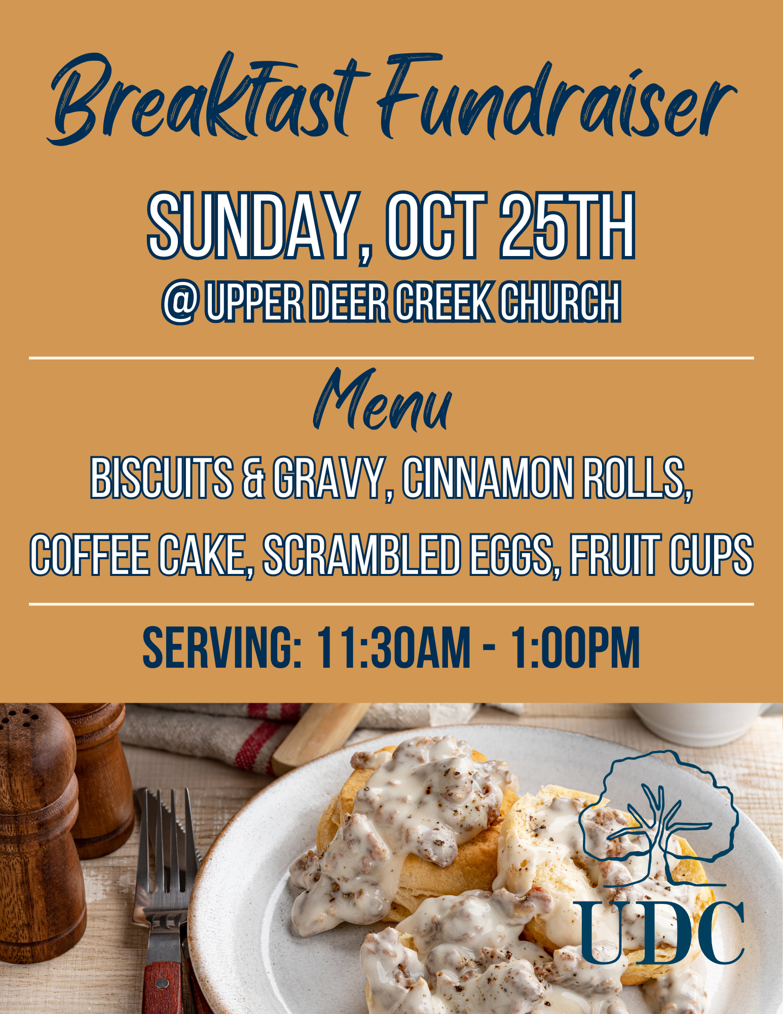 UDC Biscuit &amp; Gravy Breakfast Fundraiser
