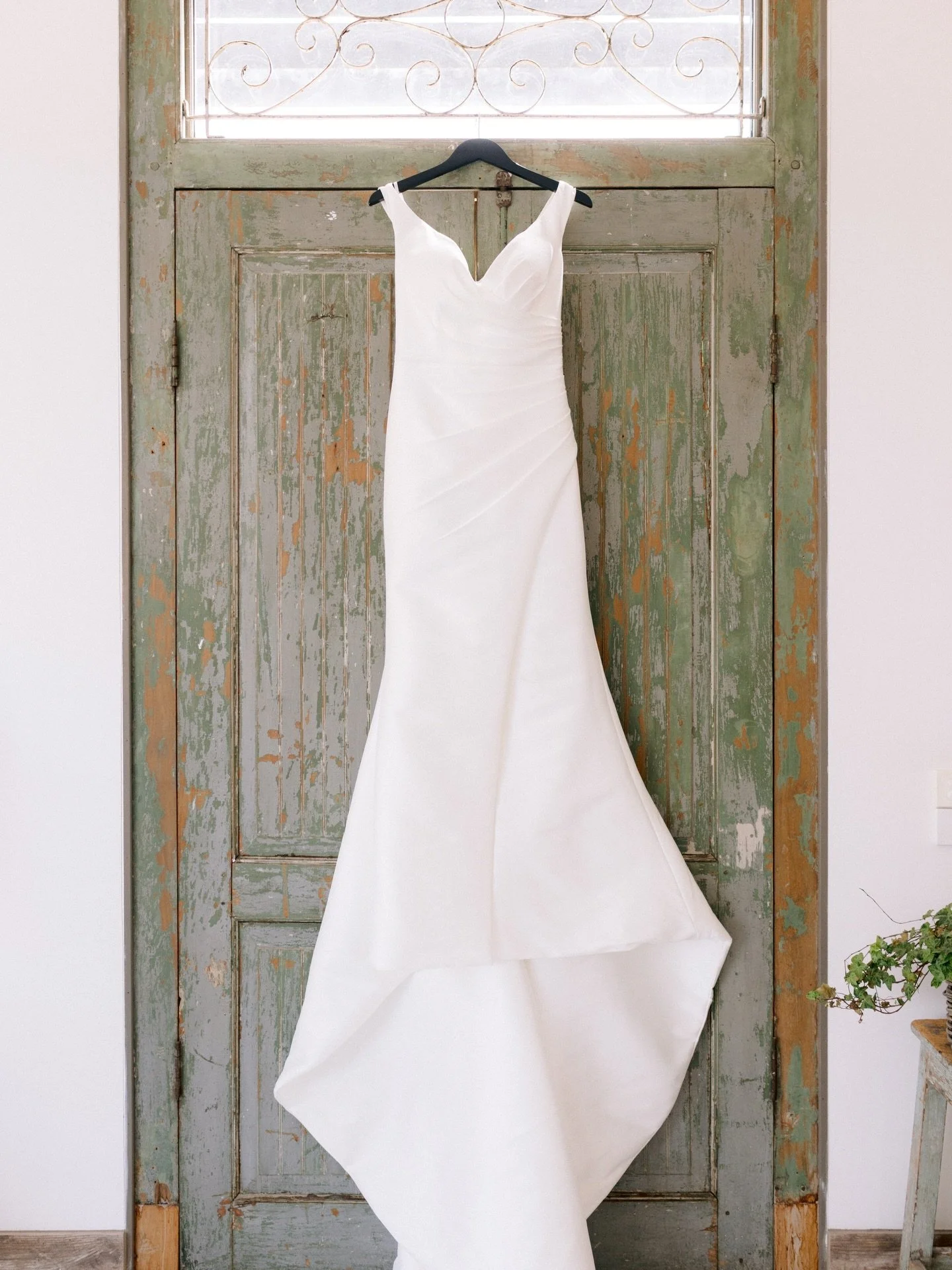 Bespoke Hera Gown and Overskirt for gorgeous bride Bree. 

Bree also wears a bespoke Curator The Label veil, embellished with pearl.