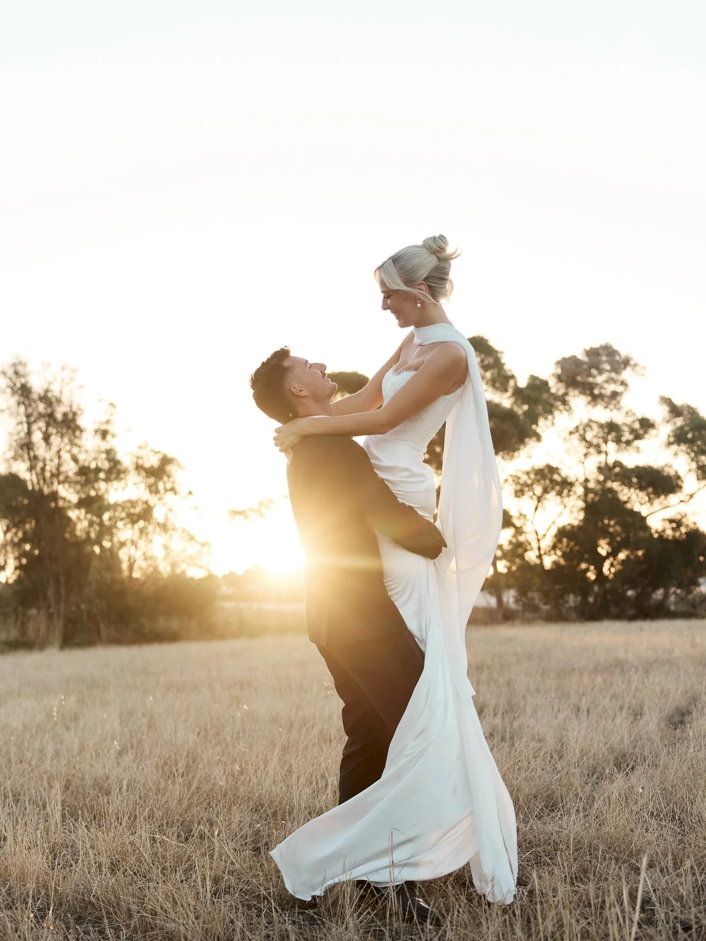 Romantic and modern, with a refined design and detailing to complete bride Gemma&rsquo;s stunning bespoke Curator The Label wedding gown.