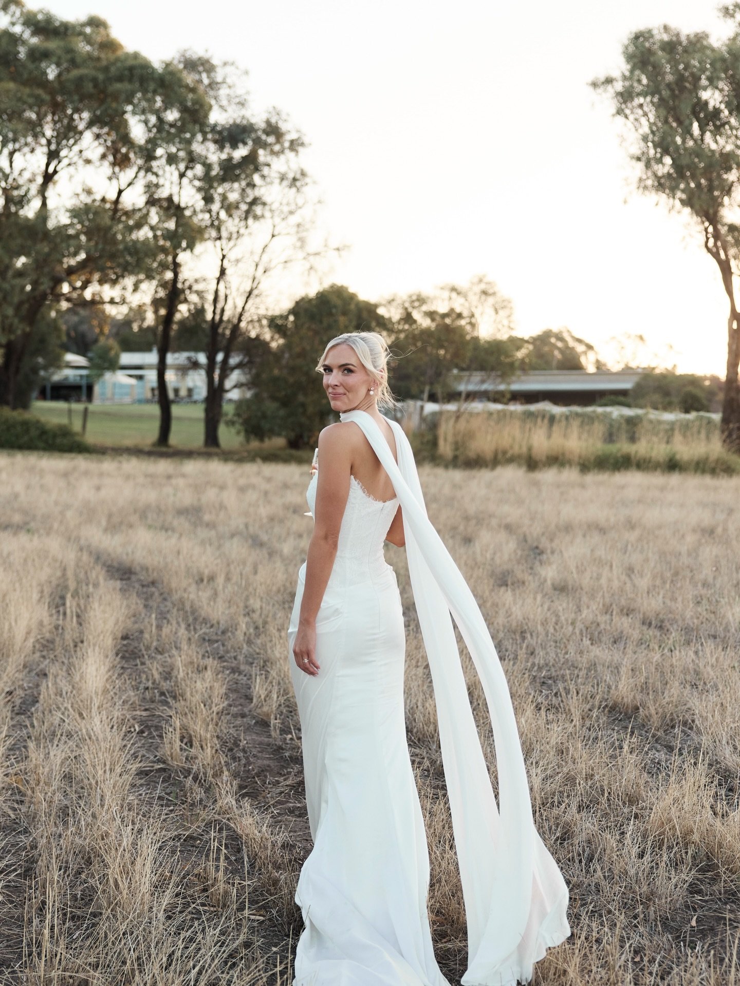 Bespoke, refined, forever classic. Our stunning bride Gemma wearing Curator The Label, styled to perfection.