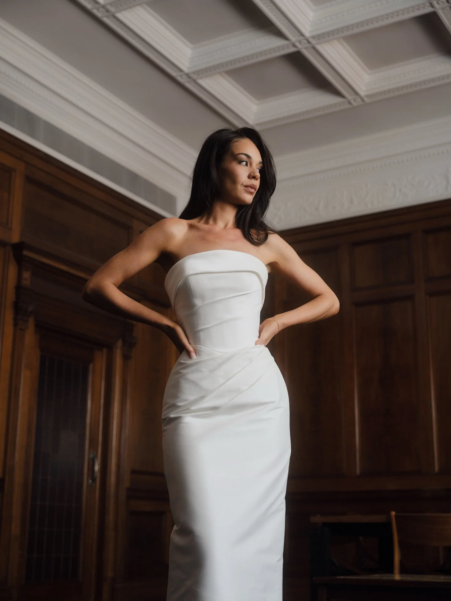 Ava, as classic as it gets. 

This warm-ivory mikado look ties craftsmanship with refined details, creating opulence, elegance, and structure wrapped in one. 

Available at select stockists, and coming to @muse.bridal from April 10th to 24th.