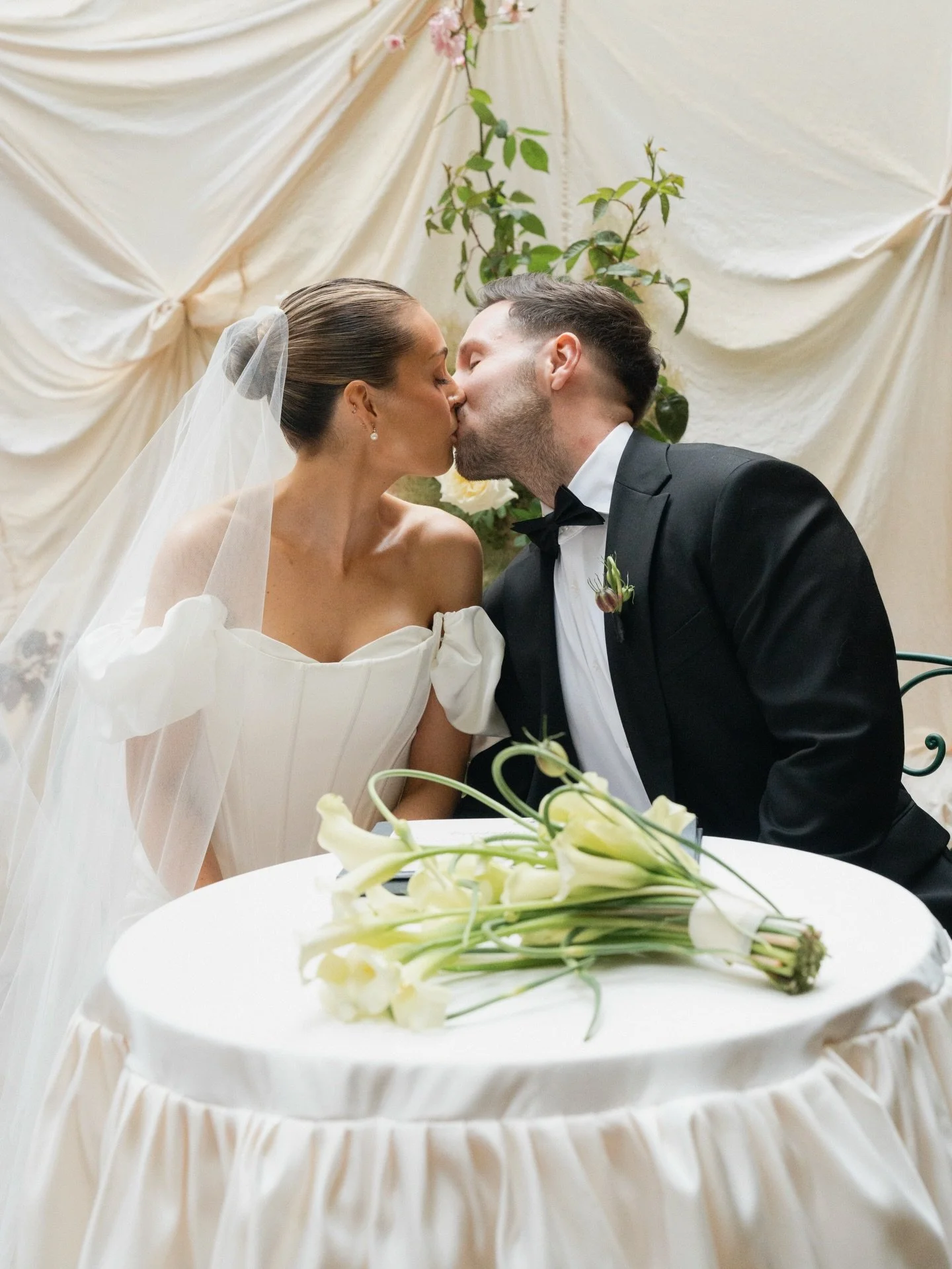 Bespoke Curator The Label for bride Coral, wearing this romantic and playful two piece ensemble on her wedding day. 

Bride: @coraldeverick
&bull; Wedding Planner &amp; Stylist: @coralandcoevents
&bull; Photographer: @tenacresagency
&bull; Content Cr