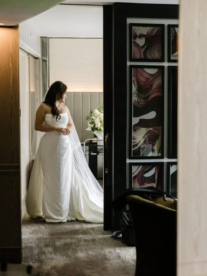 Moments from the wedding of Jenny and Sam, photographed by @siempreweddings 

Gorgeous bride Jenny, wearing this incredible two-piece bespoke look by Curator The Label. 

Jenny trusted us with her vision in creating her dream wedding gown, constructe