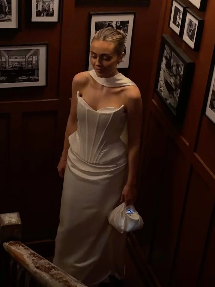 Snippets from Coral&rsquo;s special day, dressed in a bespoke Curator the Label two piece.
