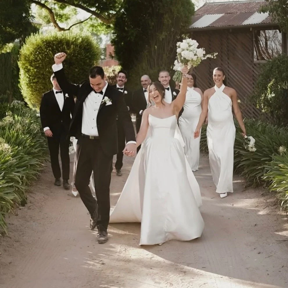 Mr &amp; Mrs Trace Dress @curatorthelabel @thebridalcuratoraustralia Venue @ravenswoodhomestead
Photographer @madforyoucreative
Videographer @annetteanddani
Content creation @montaje.media
Celebrant @elizabethgcelebrant
Floral &amp; styling @yarraval