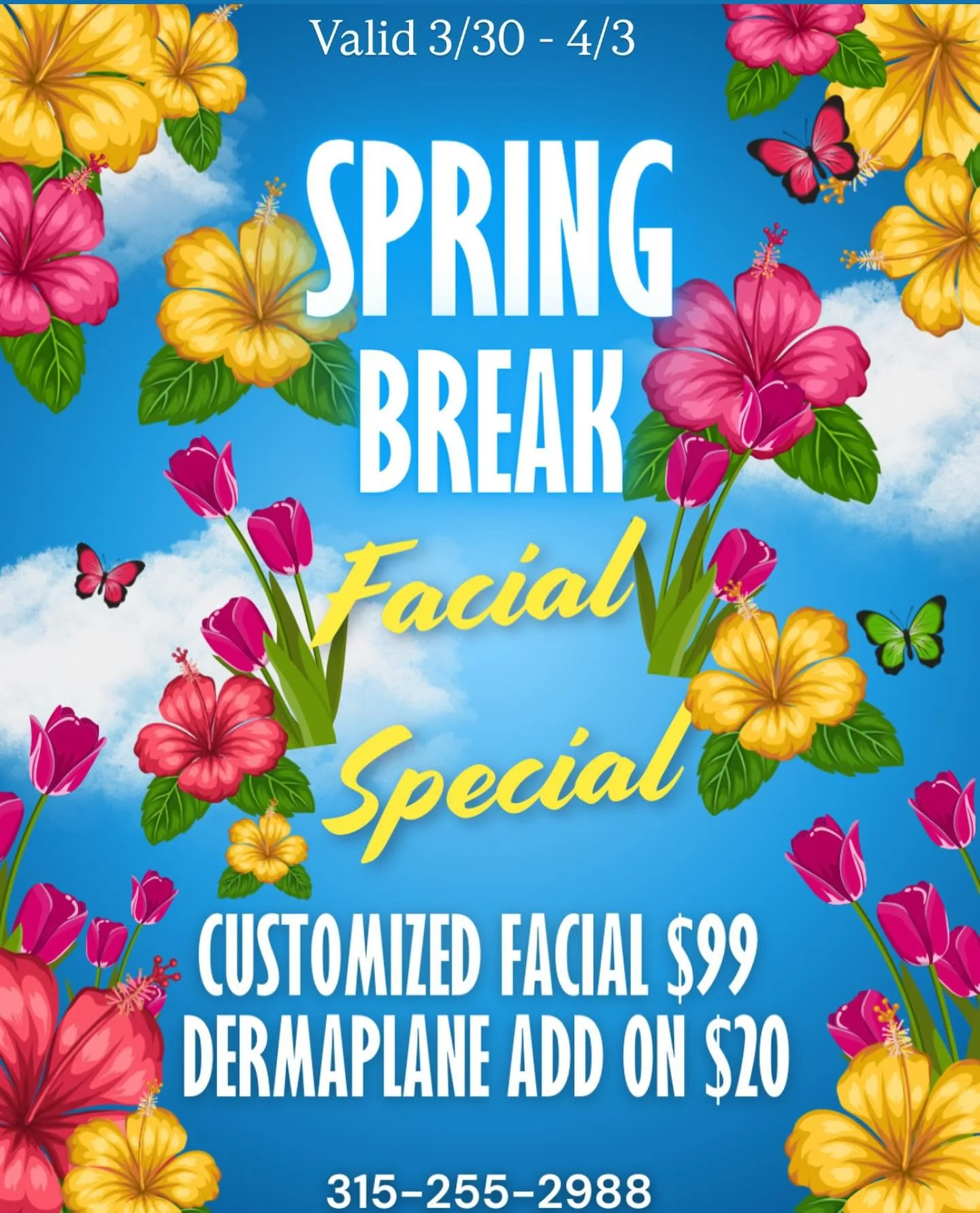 If you&rsquo;re home and not at the beach this week :
At leasssttt treat yourself!!

Take an hour.
Make it all about you.
And leave with glowing skin from it 😍

315-255-2988
Text/Call 

Online at www.adoniasalon.com