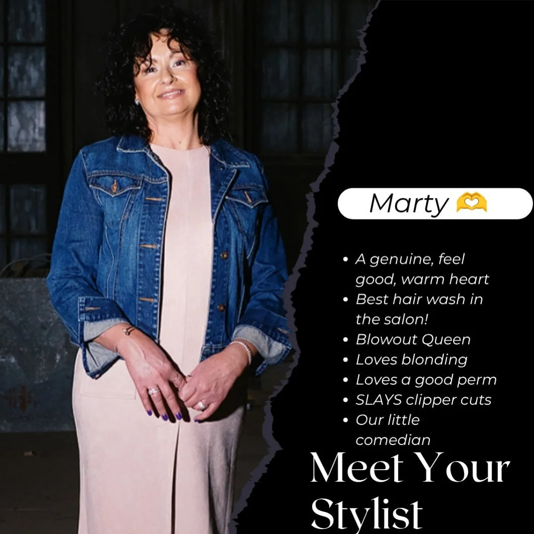 It&rsquo;ll only take 1 appointment to fall in love with @martyberger18 and all she has to offer.
Hair &amp; otherwise 🤍🫶

Marty has a few sporadic openings this week!
Let&rsquo;s get you in to meet her and work towards your hair goals!

315-255-29