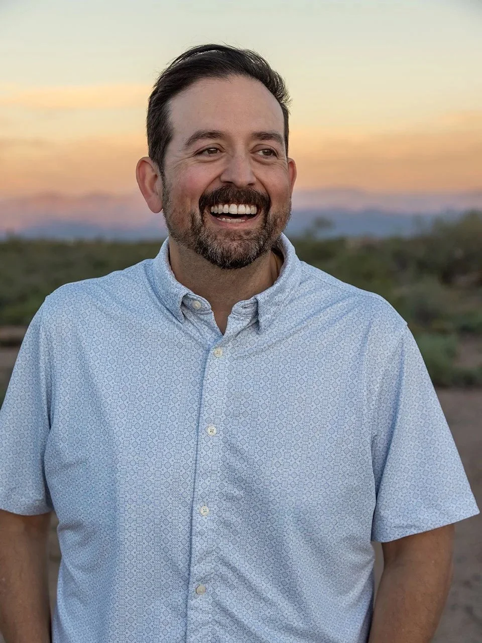 Richard Barlow Photographer headshot portrait desert