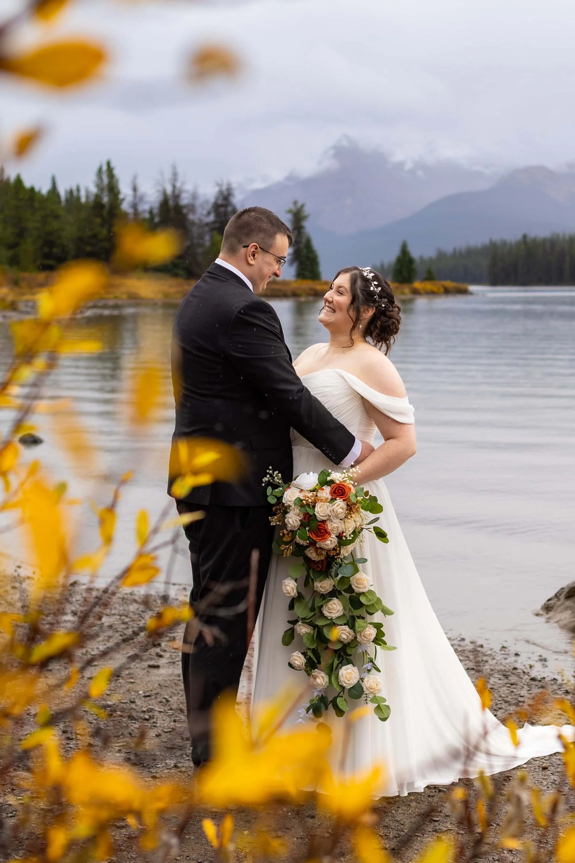 Maligne Lake Intimate Wedding