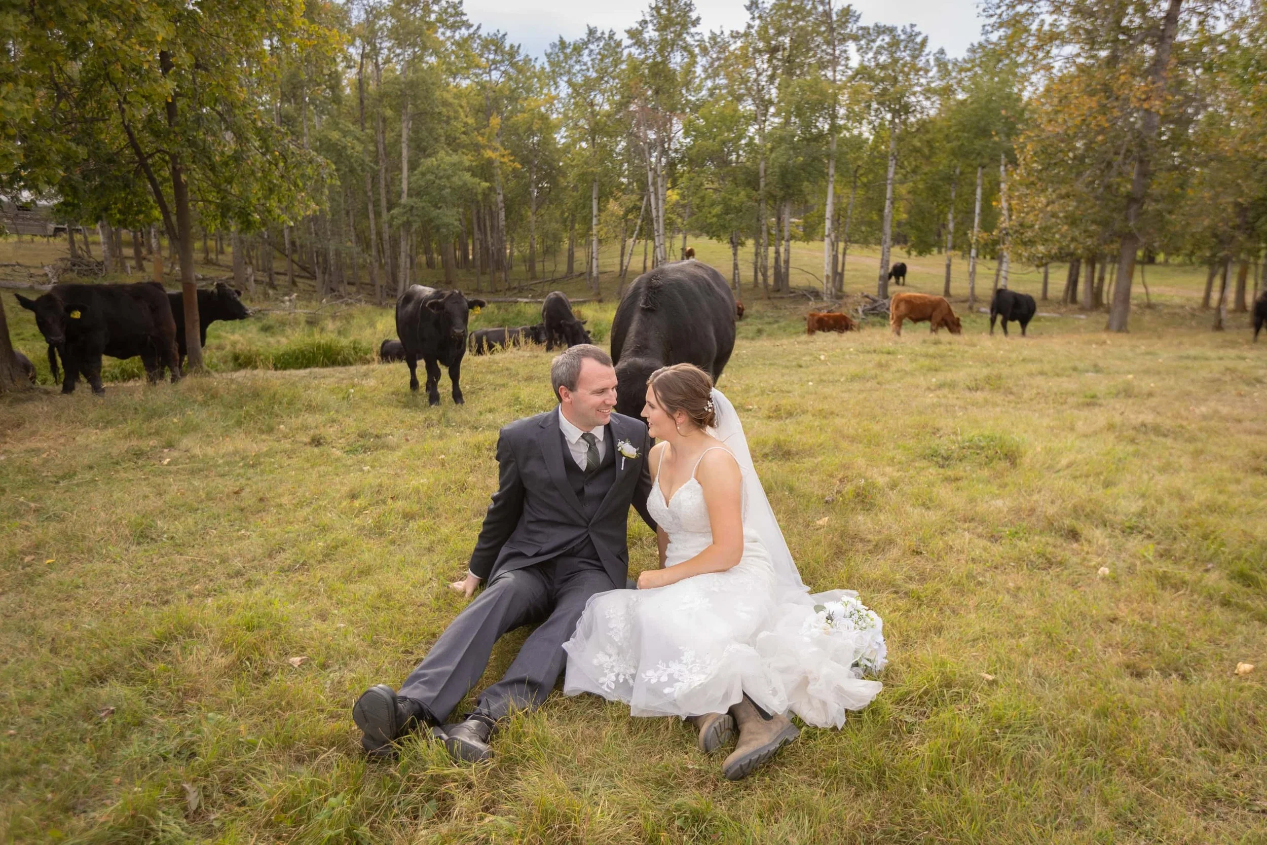 Fall Wedding Venue near Edmonton at Weatherwood Ranch