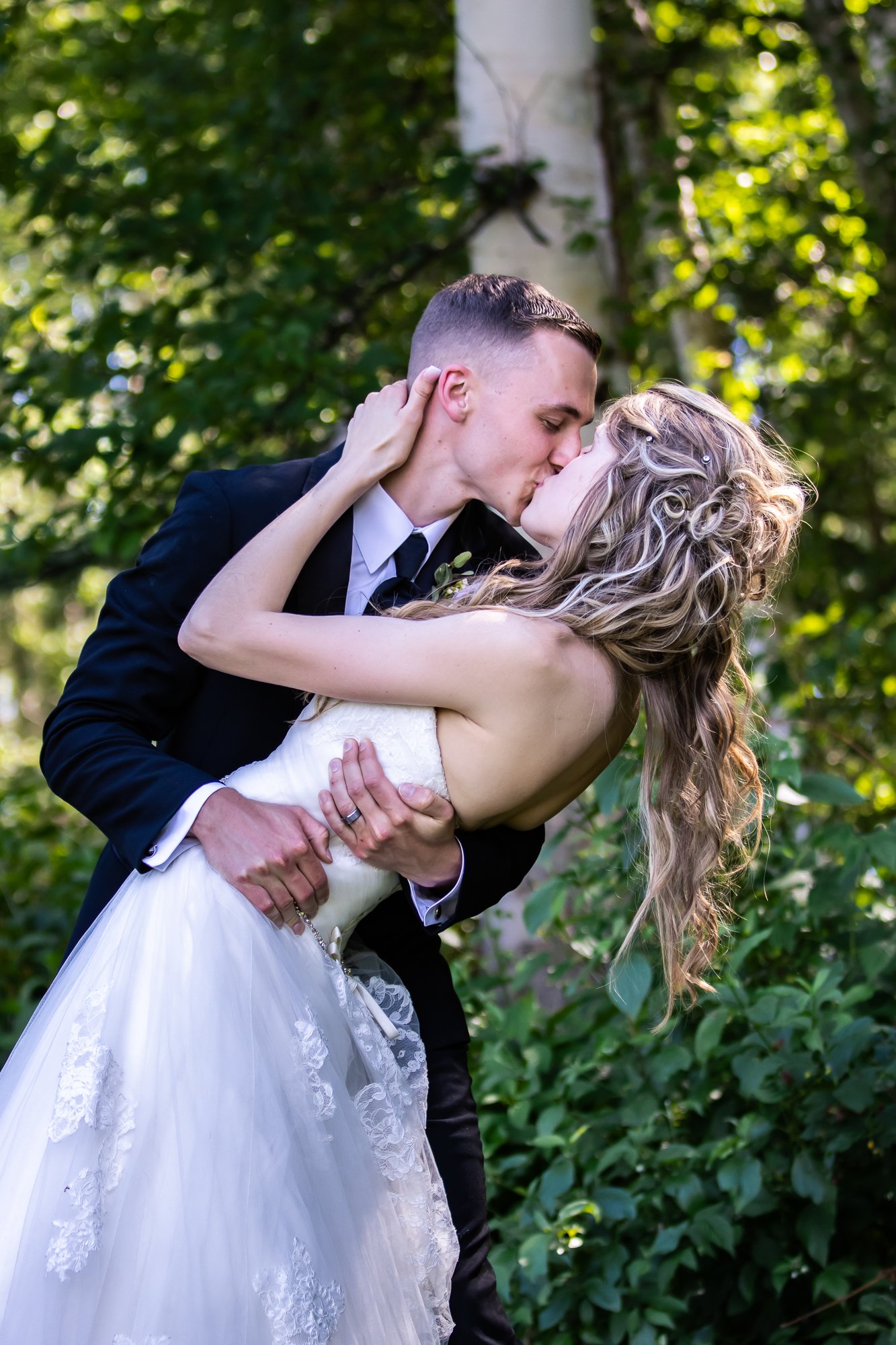 Intimate wedding photographer in Parkland County