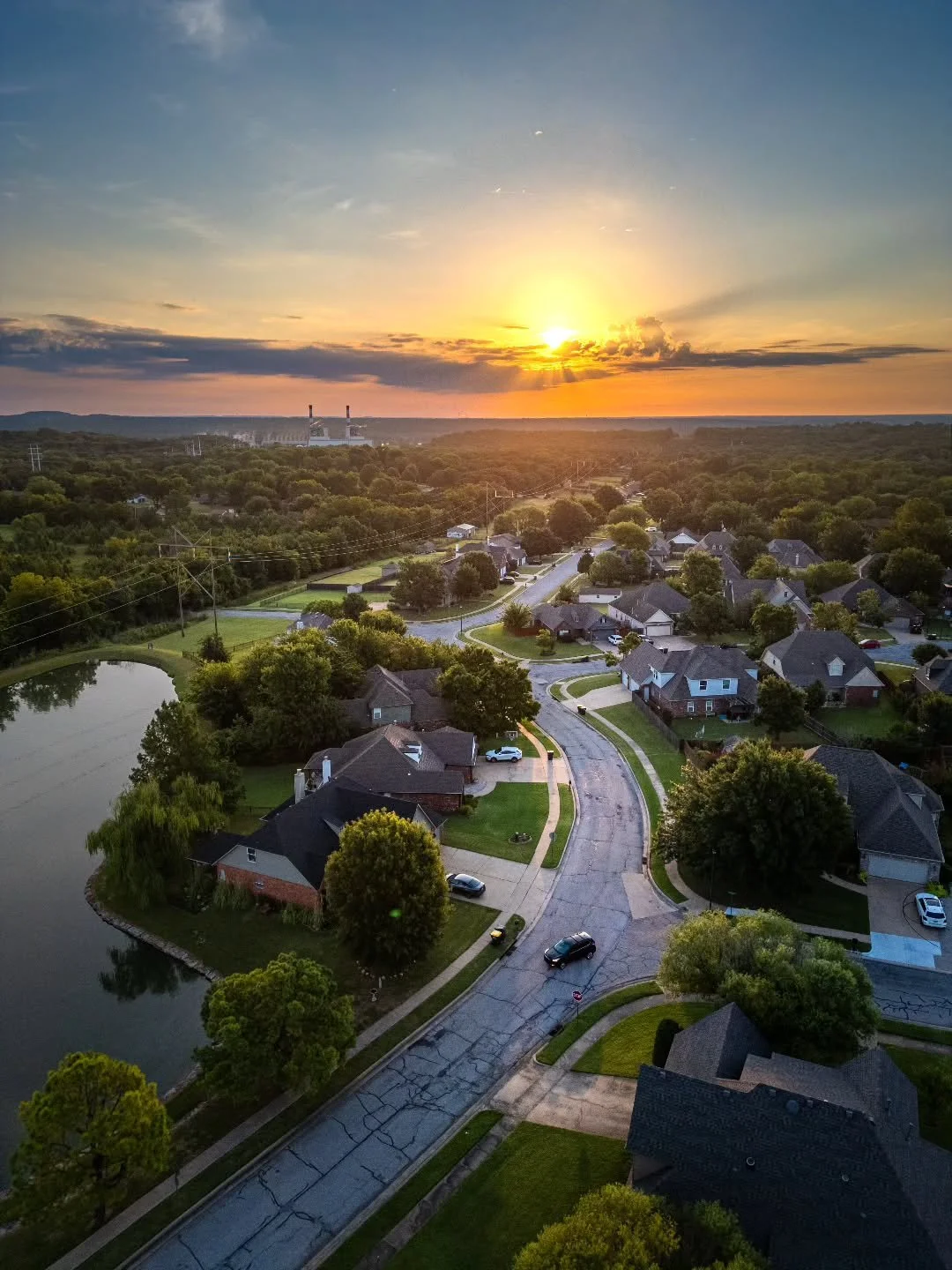 Early morning sunrise in Jenks! 🌅
