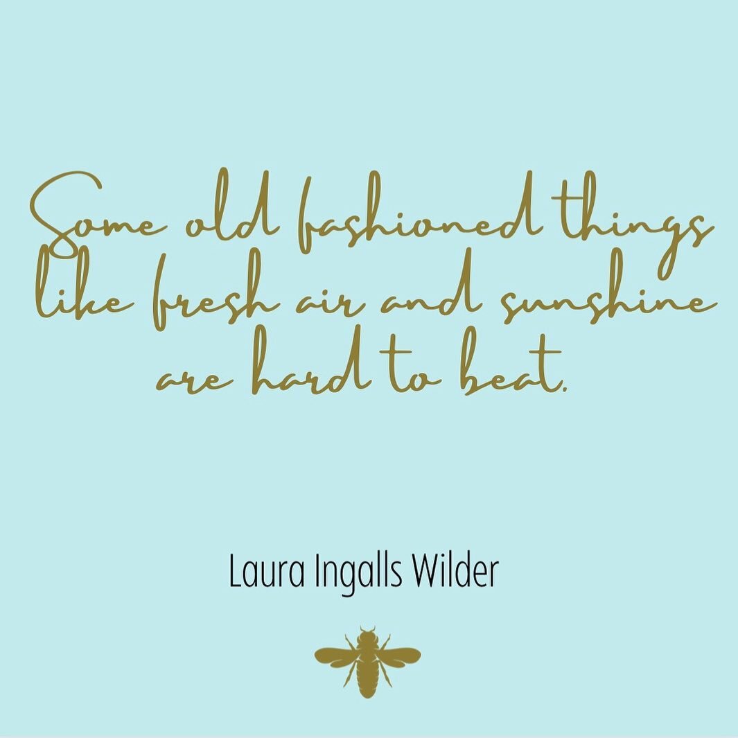 ✨Simple but true statement from one of my favorite female authors- Laura Ingalls Wilder. ☀️💨📚
With milder temperatures in Nashville this week, I&rsquo;m trying my best to soak up the fresh air and sunshine. 
#writersofinstagram #readersofinstagram 