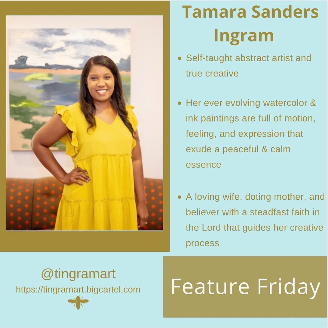 ✨Feature Friday✨
Today&rsquo;s featured creative is the talented @tingramart. Her pieces are quite literally a breath of fresh air. ✨🌬🖼🎨

Her watercolor &amp; ink painting exude a peaceful stillness with her blending of calming colors. @tingramart