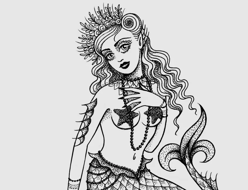 "Siren" T-shirt Illustration: Seaworthy Surf 