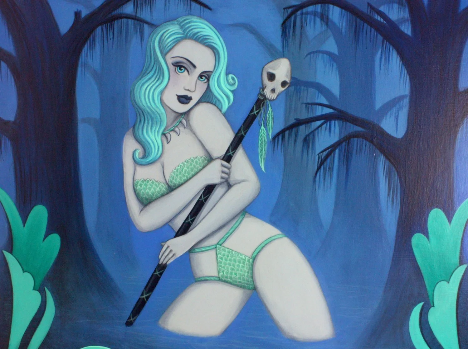 "Swamp Siren" Eat Your Art Out 6: Creature Feature at the Drive-In