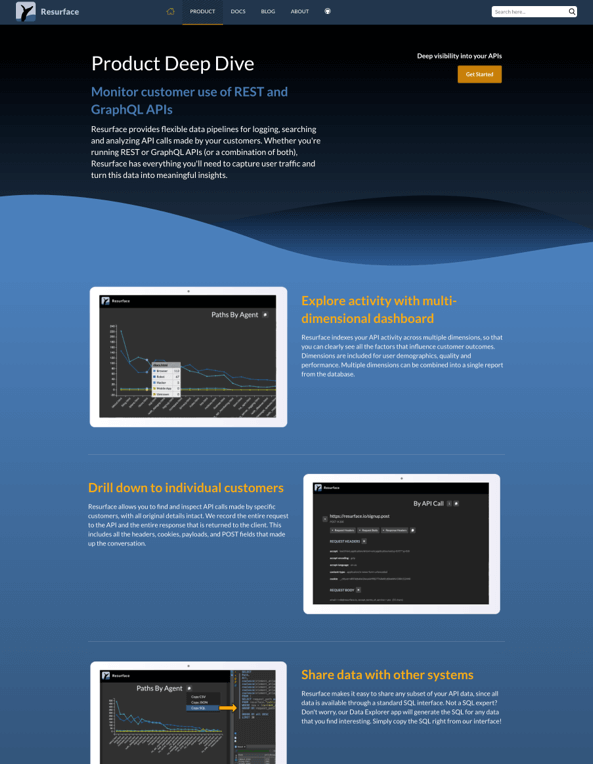Original Product page