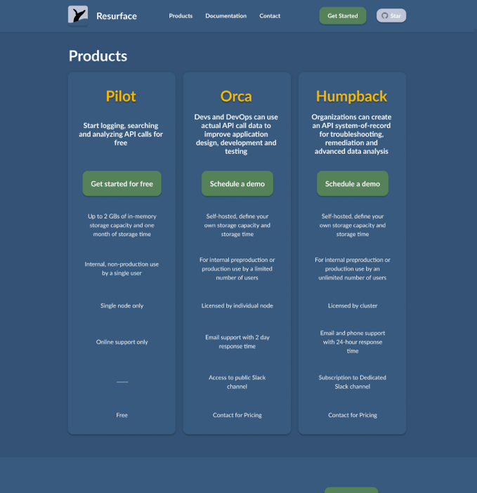 New Product page