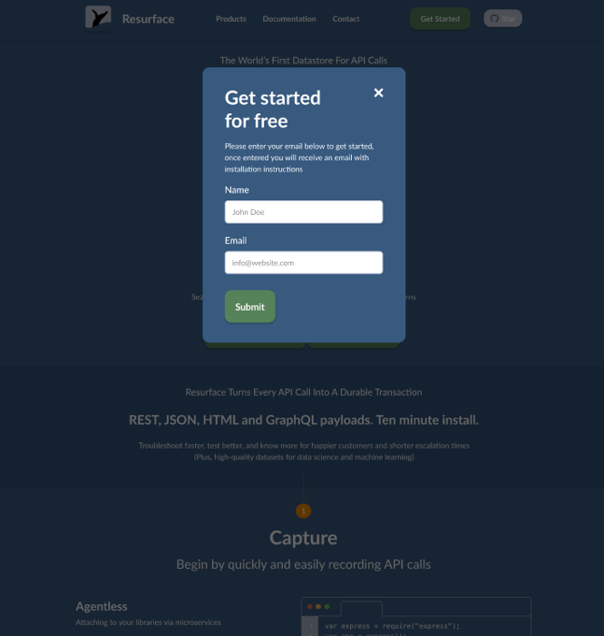 New Demo page
