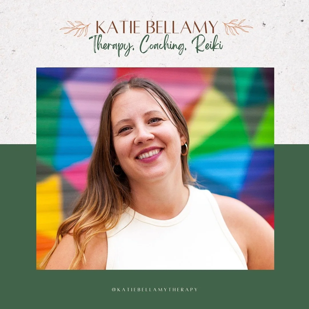 ✨Team Highlight: Katie Bellamy, LCPC✨

Licensed Clinical Professional Counselor, Dance/Movement Therapist, and Reiki Master Teacher

Katie offers 1:1 therapy for clients in Illinois and Massachusetts, mental health coaching for clients worldwide, and